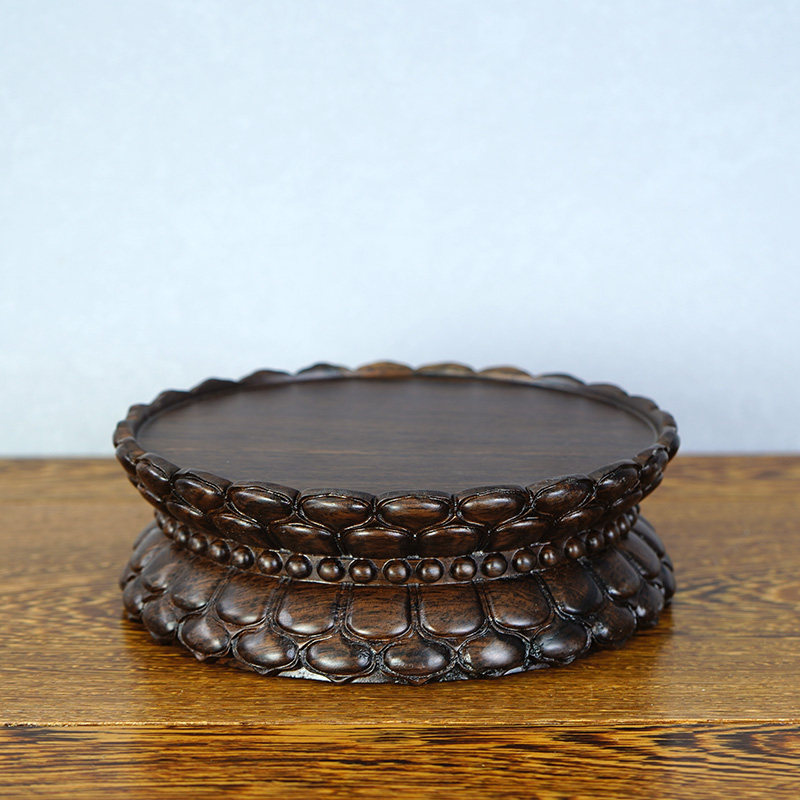 黑檀木全料雕刻莲花佛像观音坐天菩萨弥勒菩萨关公像实木莲花底座