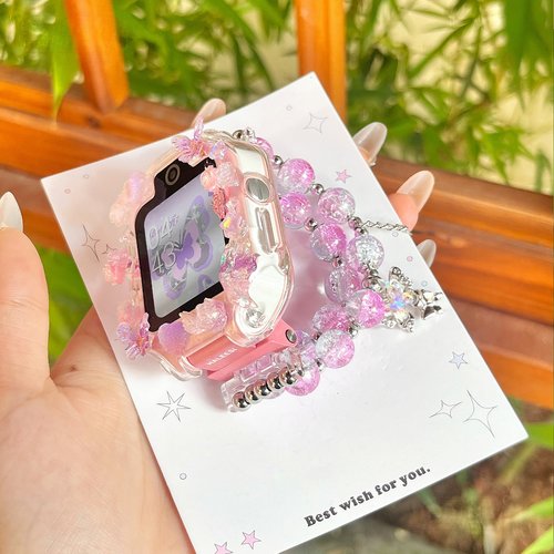 新款蝴蝶双链适用华为儿童表带