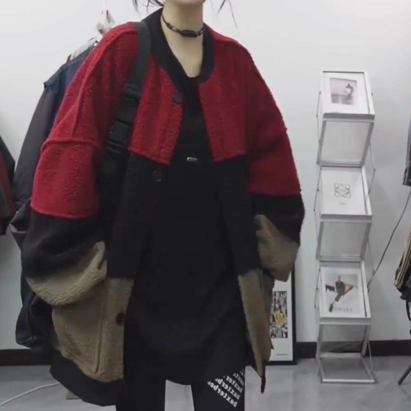 粉奈悦2024年秋季新款毛呢外套