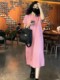 简约百搭宽松显瘦连衣裙 新款 韩系气质休闲中长款 T恤裙女2025夏季