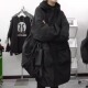 休闲百搭宽松冲锋衣 高级感时尚 欧货连帽中长款 外套女2026春秋新款