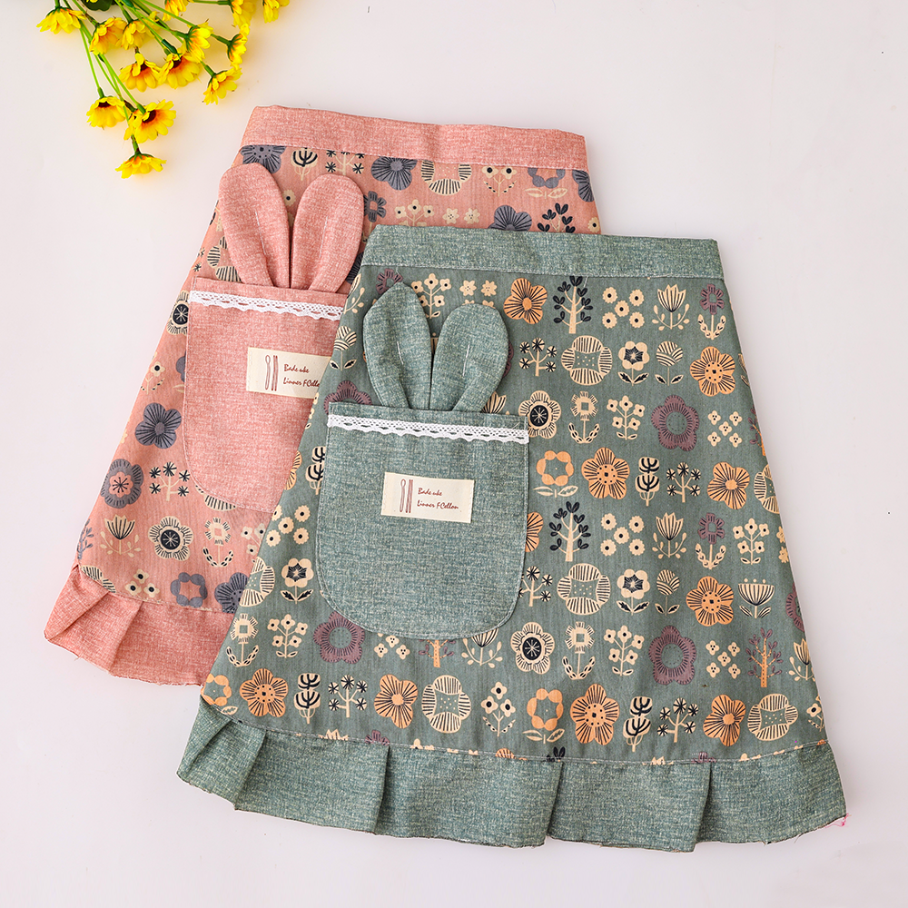 帆布半身时尚围裙半截防污