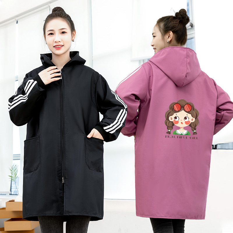 加绒加厚罩衣厨房时尚