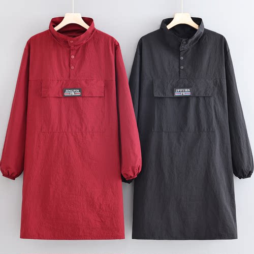 25年舒适防泼水围裙长袖工作服