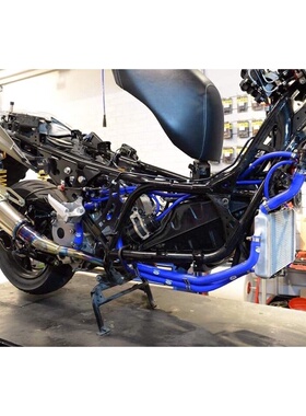 泰国 Samco 雅马哈XMAX300整车蓝色水管 红色