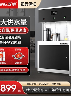 五羊商用饮水机大型触控全自动冰水餐厅饭店工厂不锈钢开水机水热