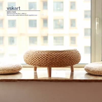 藤编榻榻米茶几阳台禅意小茶桌子小茶几中式矮桌飘窗桌简约小炕u.