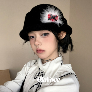 优雅千金 原创高级感礼帽卷边甜酷显脸小渔夫帽贵气盆帽女 ola法式