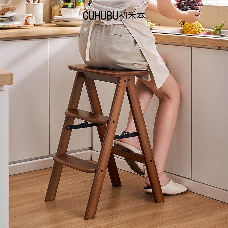 家用多功能厨房高脚凳可折叠凳高三步梯凳便携加厚小板凳吧台凳L,住宅家具,梯凳,淘宝优惠券,粉丝福利购,淘宝优惠卷