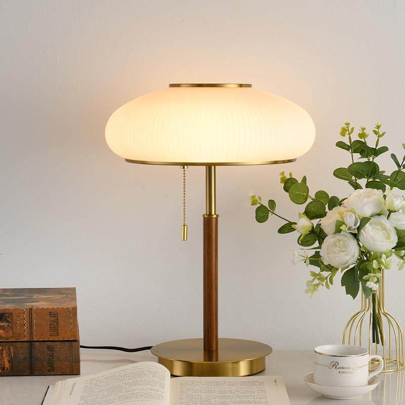 法式客厅中古松茸落地灯复古轻奢设计感高级感卧室书房床头灯台灯