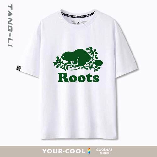 THE ROOTS乐队复古经典印花短袖T恤男士夏款纯棉宽松半袖2024新款