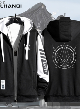 艾伦沃克alanwalker周边开衫连帽卫衣春秋男女学生帽衫宽松衣服潮