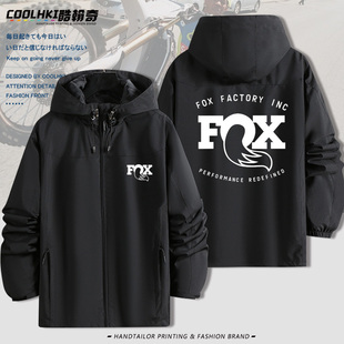 Fox Racing越野摩托车自行车户外骑行三合一冲锋衣连帽外套防水风
