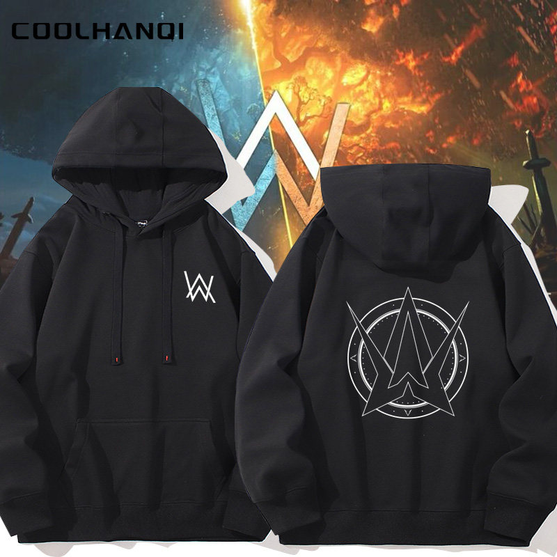 艾伦沃克alanwalker周边重磅连帽卫衣青少年男女春秋薄款帽衫衣服