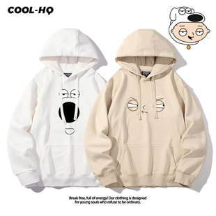 Familyguy恶搞之家饺子布莱恩狗饺周边连帽卫衣春秋上衣百搭外套