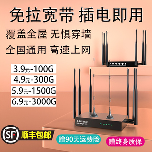 农村工地山区 工业路由器免插卡5g随身wifi无线wifi6全国通用4g移动网络wi fi宽带cpe插卡双频免拉网线路由器