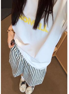 美式泡泡纱格子夏季短裤男女薄款慵懒风沙滩宽松休闲百搭五分裤子