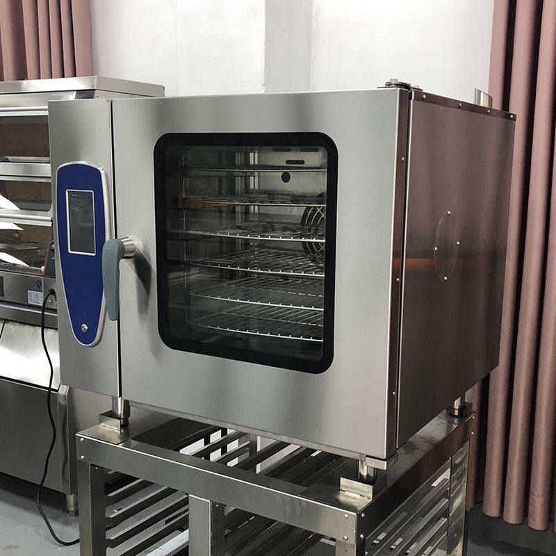 富祺六盘蒸烤箱 商用可存储300个菜单烤箱蒸烤 热风循环电蒸烤炉