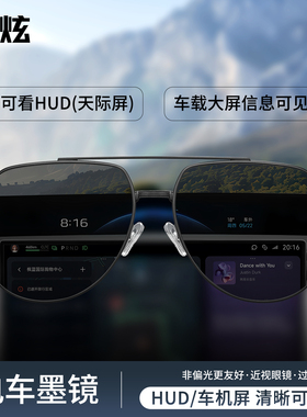 电车HUD专用开车墨镜男士近视