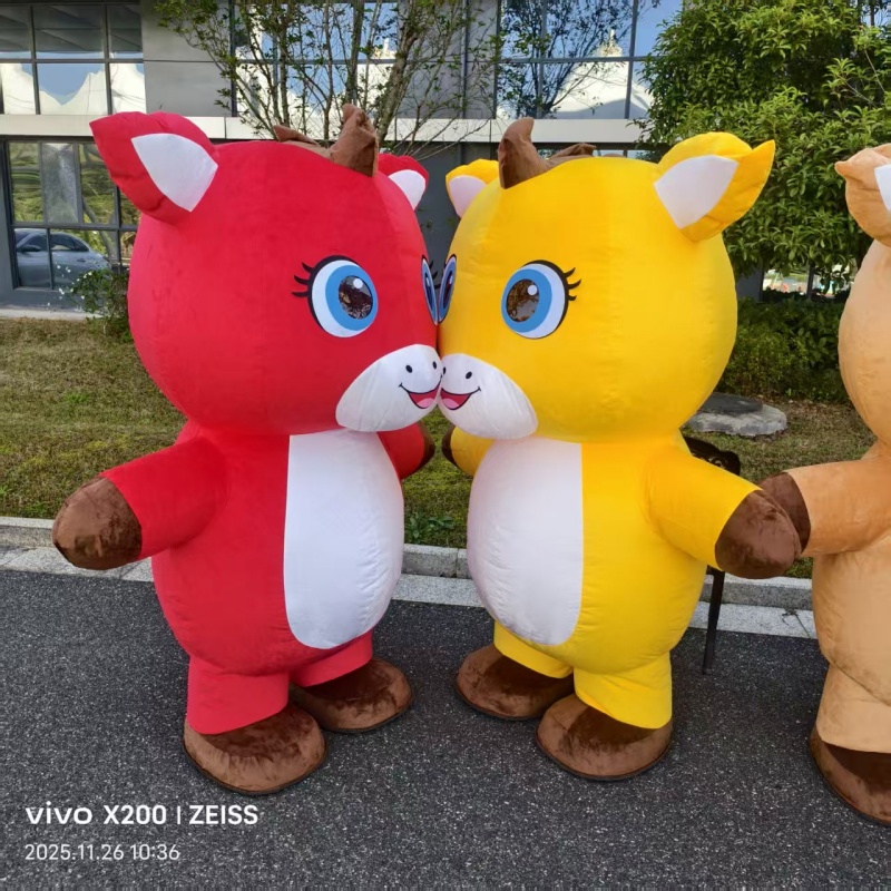 充气马年人偶服装毛绒玩偶服