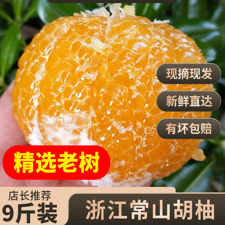 正宗黄金胡柚新鲜柚子整箱葡萄柚整箱大果水果黄心柚子薄皮非顺丰