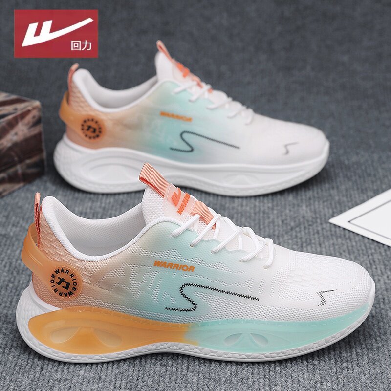 回力男鞋夏季透气气垫缓震运动休闲鞋厚底软底跑步一脚蹬老爹潮鞋