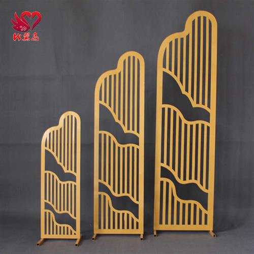 2022新款中式婚庆道具屏风路引欧式铁艺海誓山盟路引复古婚礼装饰