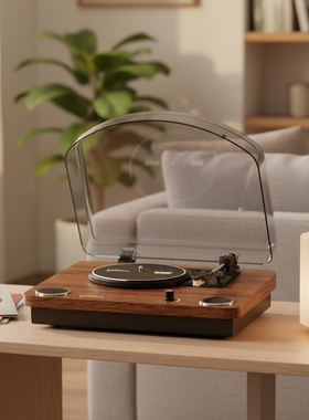 赛塔林TAMMI二代黑胶唱片机留声机音响摆件木质蓝牙复古老式客厅