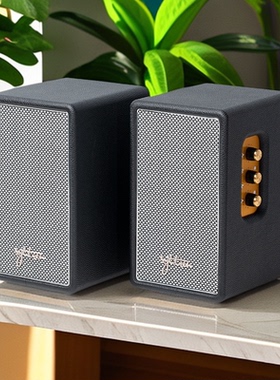 syitren赛塔林黑胶唱片机外接音响蓝牙复古高音质桌面电脑音箱