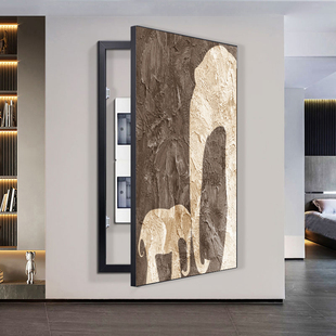 吉象如意玄关遮挡超大尺寸电表箱装饰画画可定制款现代简约墙壁挂