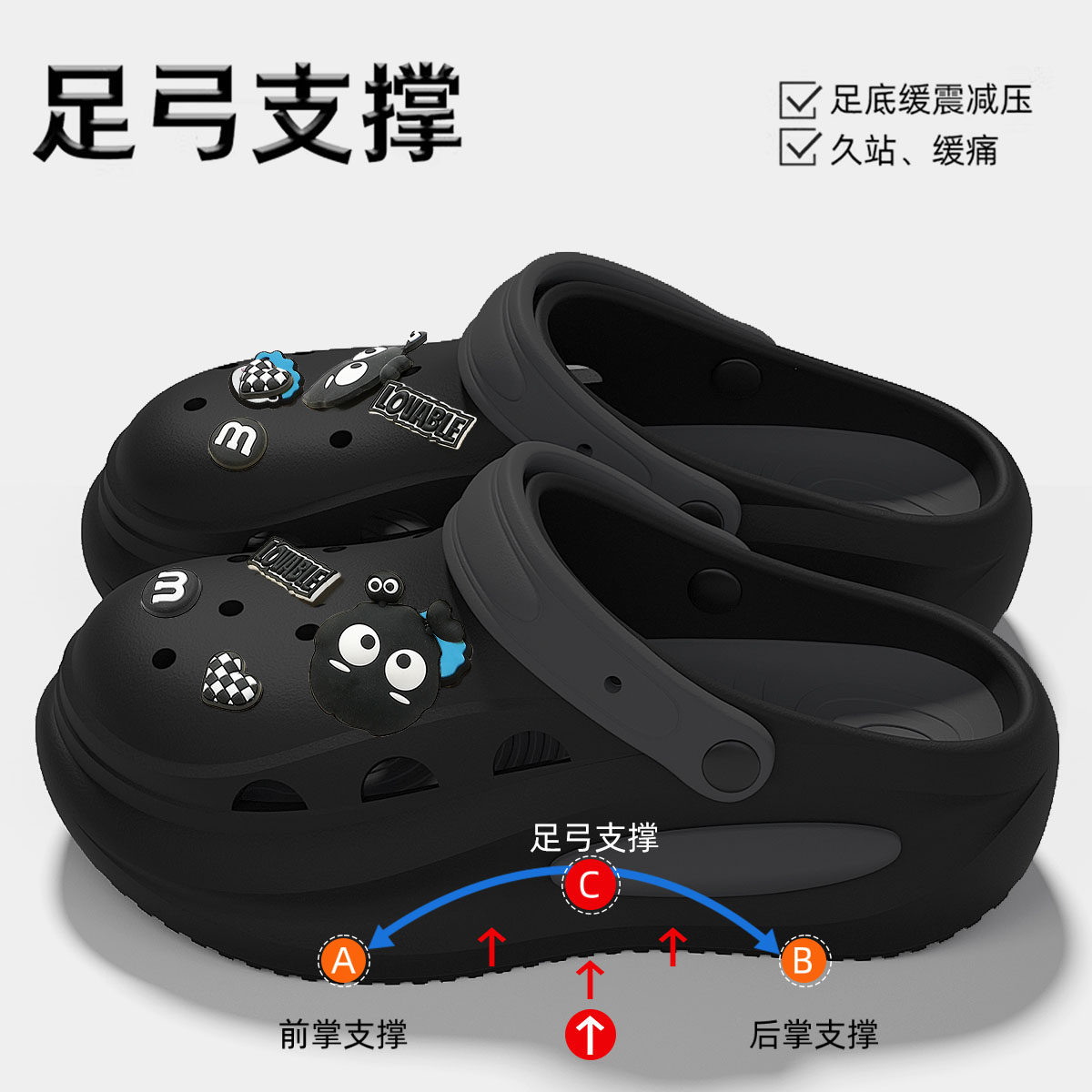 洞洞鞋男款2026新款夏季外穿防滑防臭包头拖鞋户外运动开车凉鞋男