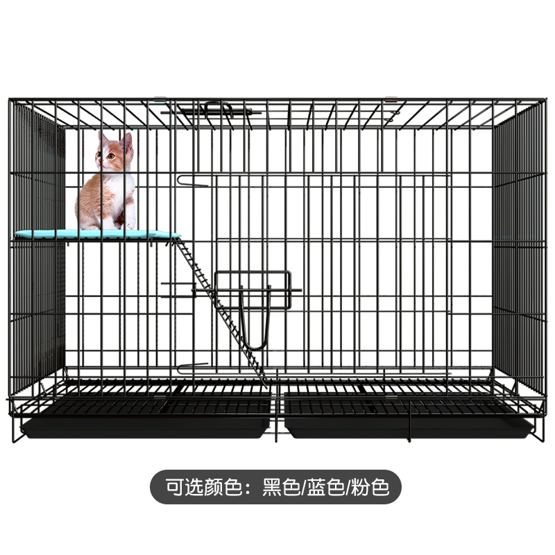 猫笼子猫笼别墅室内猫舍猫笼家用繁殖笼双层猫窝猫笼超大自由空i.
