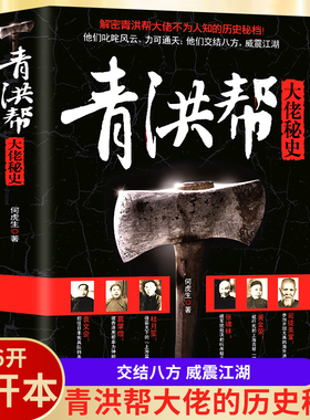 青洪帮大佬秘史解密青洪帮大佬不为人知的历史秘档杜月笙黄金荣张啸林陈其美 袁文会等洪门志书籍