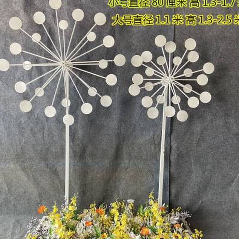 极速婚礼道具铁艺新款电动旋转摩天轮路引橱O窗饰摆件风车婚庆舞