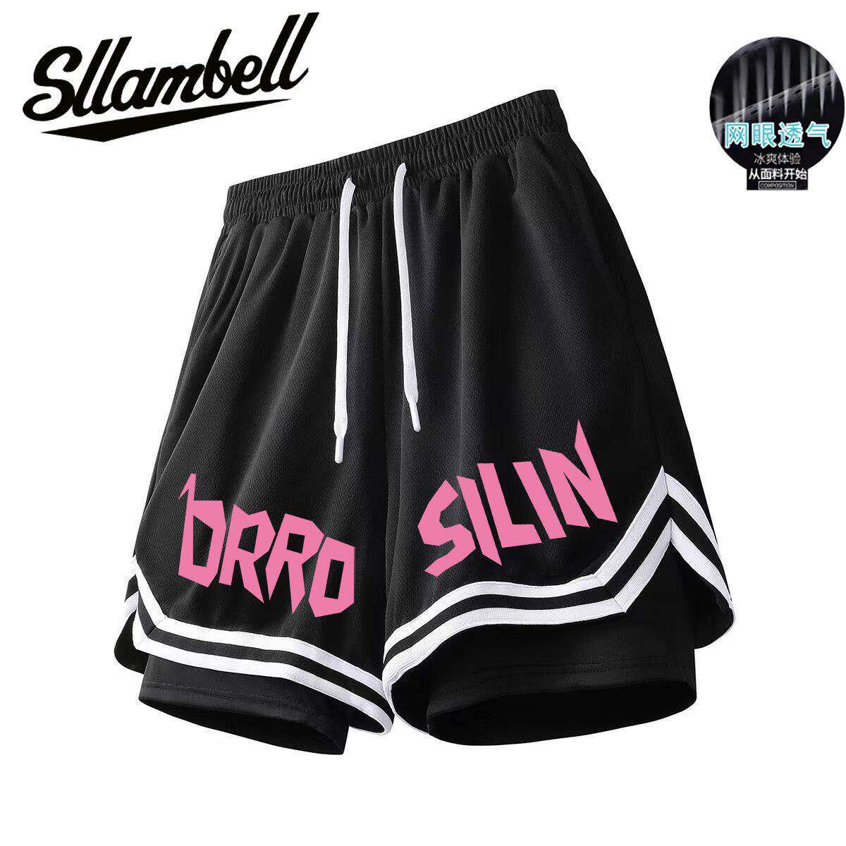 美式篮球短裤内衬假两件三分冰丝速干不过膝跑步健身训练运动夏季