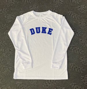 篮球长袖北卡蓝杜克大学速干T恤男欧文库里投篮训练衣服美式薄款