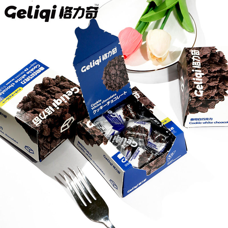 正品格力奇夹心曲奇牛奶巧克力纯可可白巧网红爆款休闲甜品零食