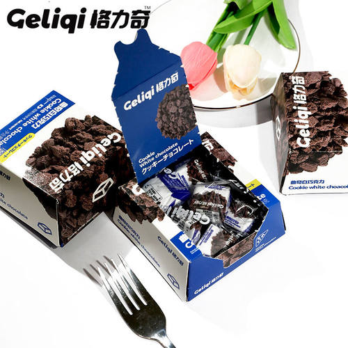 正品格力奇夹心曲奇牛奶巧克力纯可可白巧网红爆款休闲甜品零食