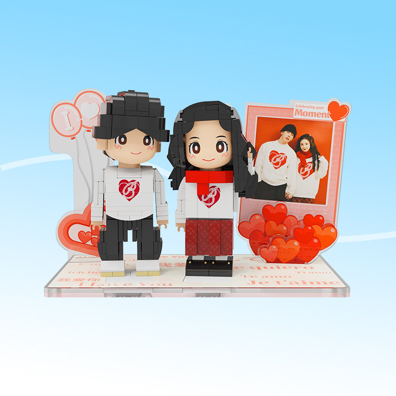 方仔照相馆照片定制生日礼物积木手办送diy男女友情侣创意礼品