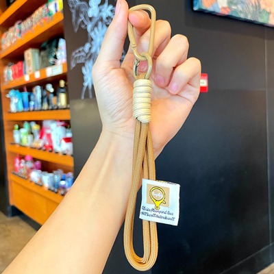 文创登山绳彩虹编织绳钥匙扣挂件