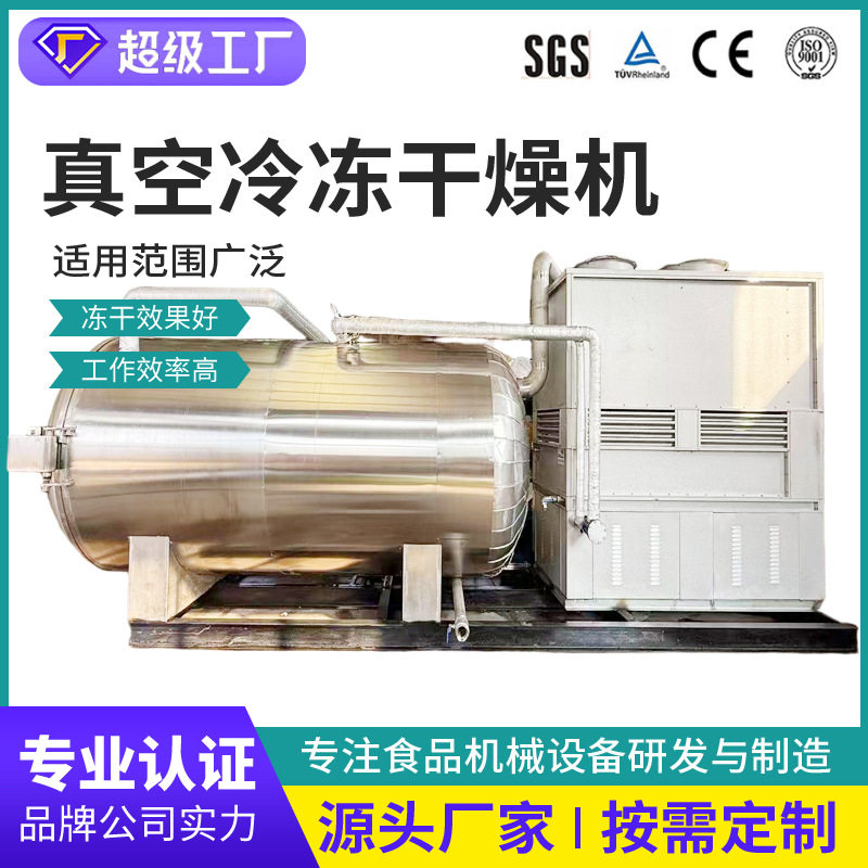 海鲜低温冷冻冻干设备全自动水果蔬菜冷冻真空干燥机蘑菇冻干机器