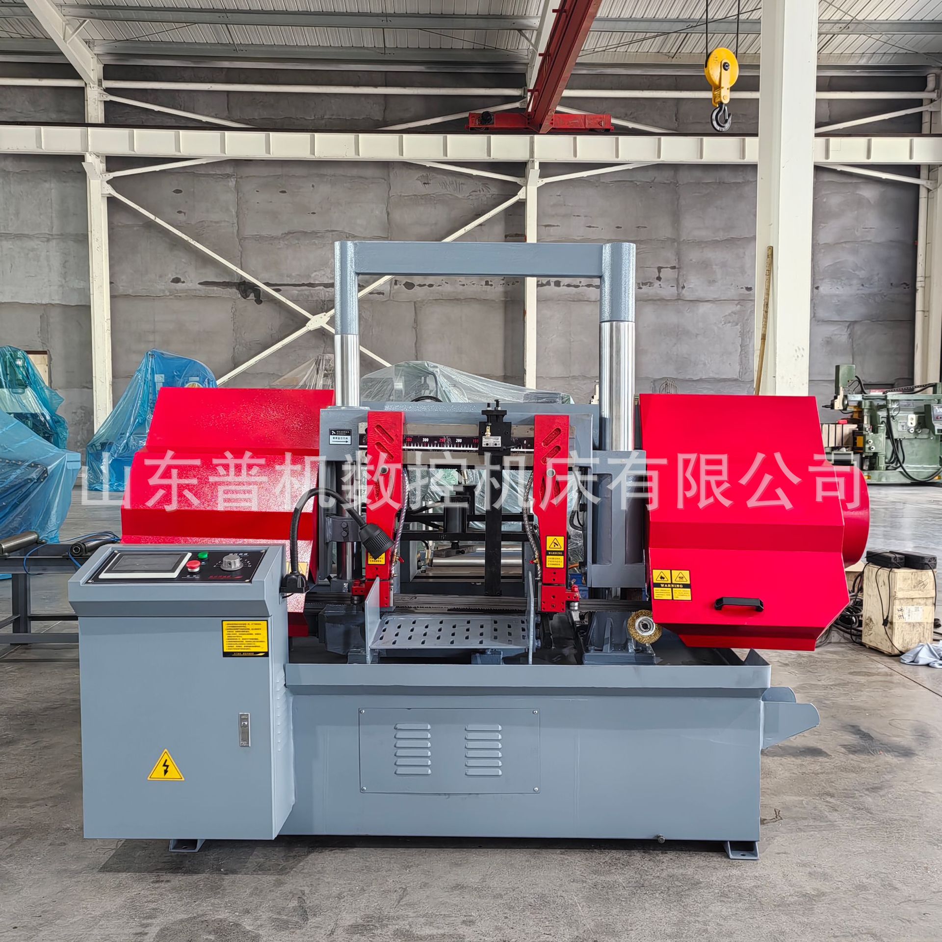 全自动金属带锯床 GZ4240卧式双立柱数控锯床自动送料锯切机床