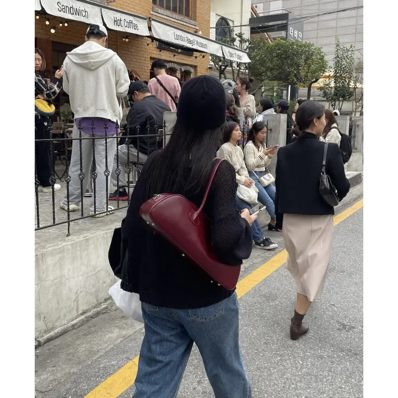 YMBHZ小众设计高级质感大容量单肩腋下包时尚韩版洋气法棍小方包