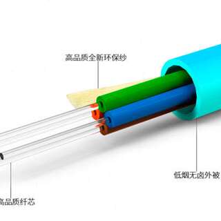 万兆网线室内多模低烟无卤4芯多模OM4光缆GJFJH结构束状光缆100米