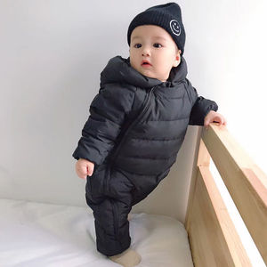 巴拉巴拉婴儿连体衣宝宝加厚羽绒服冬季轻薄外出服抱衣保暖新生儿
