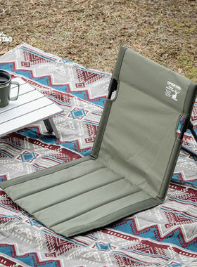 CAPTAIN STAG户外折叠椅便携野战椅沙滩椅露营野餐轻便度假休闲椅