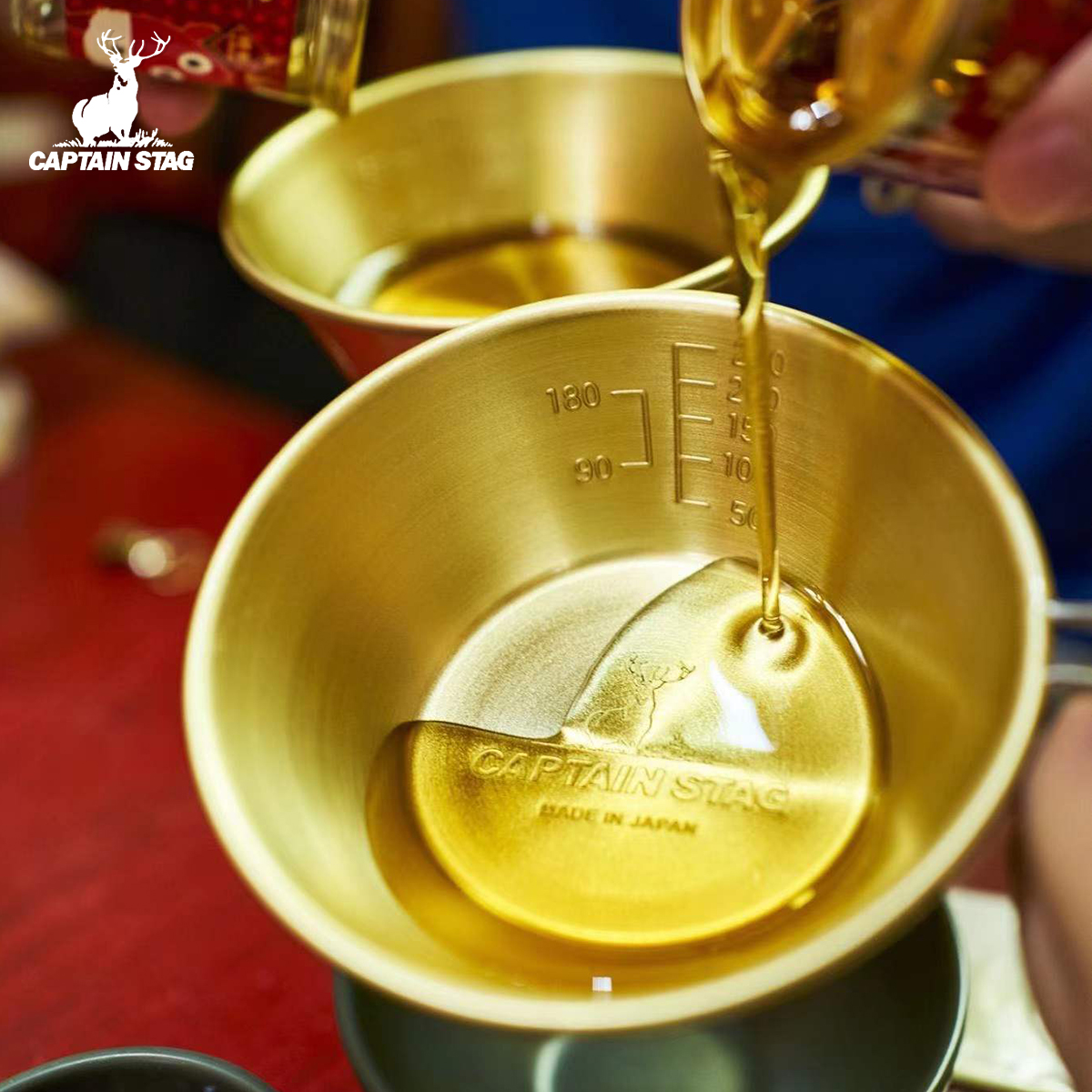CaptainStag雪拉杯黄铜户外露营