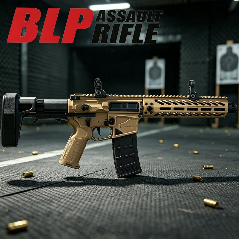 BLP空挂电动连发MK8金齿空挂回趟峰佳CS吃鸡软弹m4cqb模型