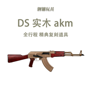 DS Akm全行程电动连发道具实木钢机匣玩具科教解压模型肥肥钢镚