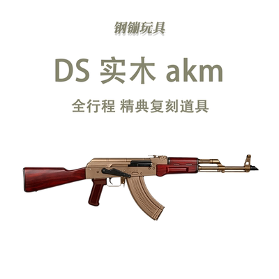 DS Akm全行程电动连发道具实木钢机匣玩具科教解压模型肥肥钢镚